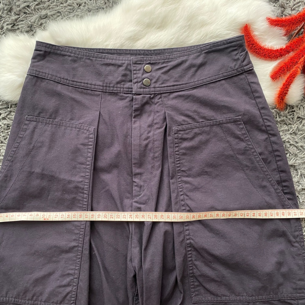 Isabel Marant Purple Wide-Leg Tie-Hem Pants - Picture 11 of 13